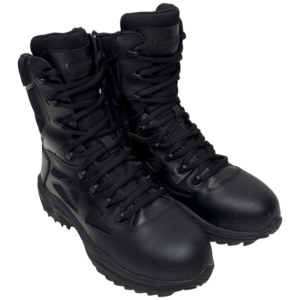 Reebok Rapid Response RB 8" Comp Toe Tactical Combat Boot Men's Size 7M Black